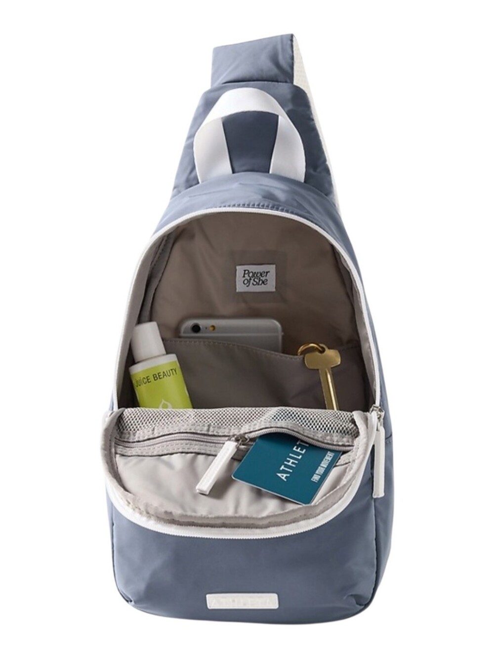 NWOT Athleta All About Sling Bag In Shadow Blue - Picture 3 of 5